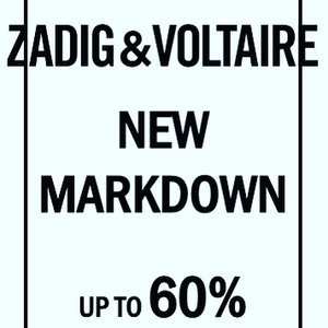@zadigetvoltaire now offering up to 60% off at Hackney Walk! #Hackneywalk #hackney #zadigandvoltaire #affordablefashion #womensfashion #mensfashion #designeroutlet #sale